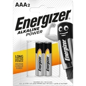Батарейка ENERGIZER AAA Alk Power уп. 2шт. Energizer  ((6418965))