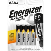 Батарейка ENERGIZER AAA Alk Power уп. 4шт. Energizer  ((6429530))