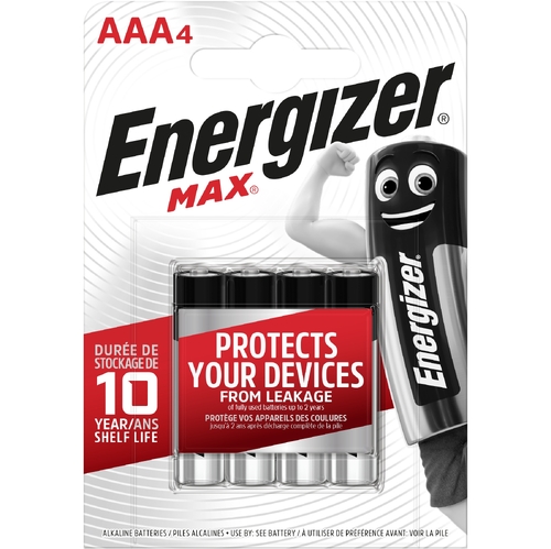 Батарейка ENERGIZER AAA MAX уп. 4шт.