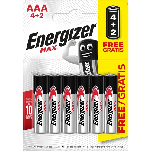 Батарейка ENERGIZER AAA MAX уп. 4+2 шт.