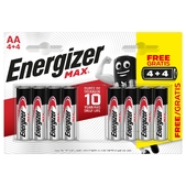 Батарейка ENERGIZER AA MAX уп. 4+4 шт. Energizer АА ((6429522))