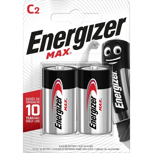 Батарейка ENERGIZER C MAX уп. 2шт.