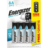 Батарейка ENERGIZER AA Max Plus уп. 3+1 шт. Energizer  ((6429524))