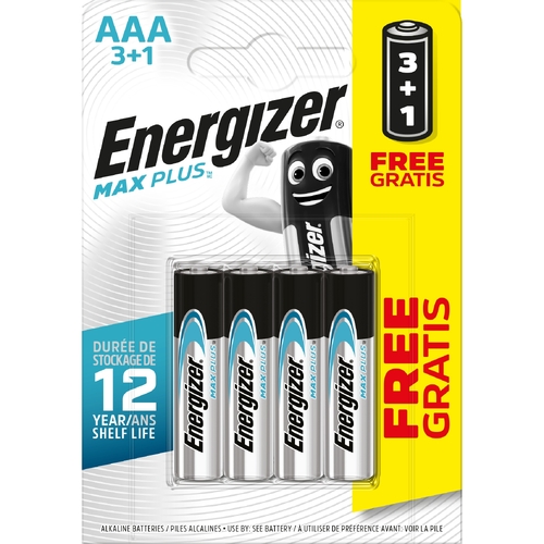 Батарейка ENERGIZER AAA Max Plus уп. 3+1 шт.