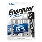 Батарейка ENERGIZER AA Ultimate Lithium уп. 4шт. Energizer  ((6429526))