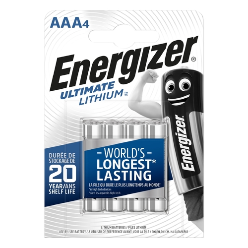 Батарейка ENERGIZER AAA Ultimate Lithium уп. 4шт.