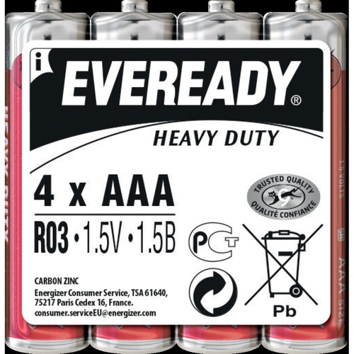 Батарейка ENERGIZER EVEREADY AAA Heavy Duty 4шт.