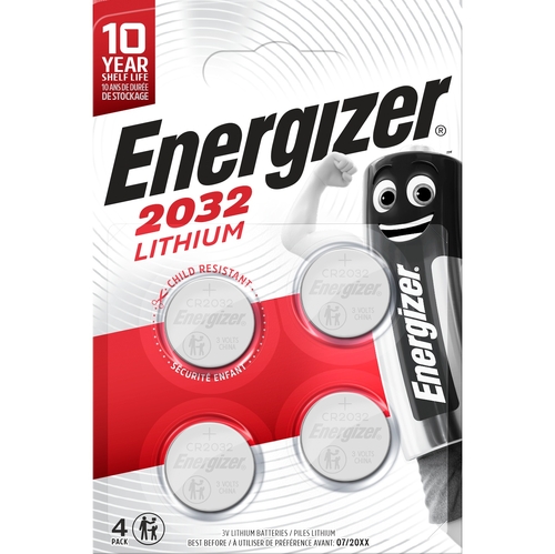Батарейка ENERGIZER CR2032 Lithium уп. 4шт.