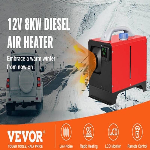 Дизельный автомобильный топливный обогреватель VEVOR 12V, 8 кВт Vevor 9045712 - фото 2 в каталоге Индукционные нагреватели до 200 кг