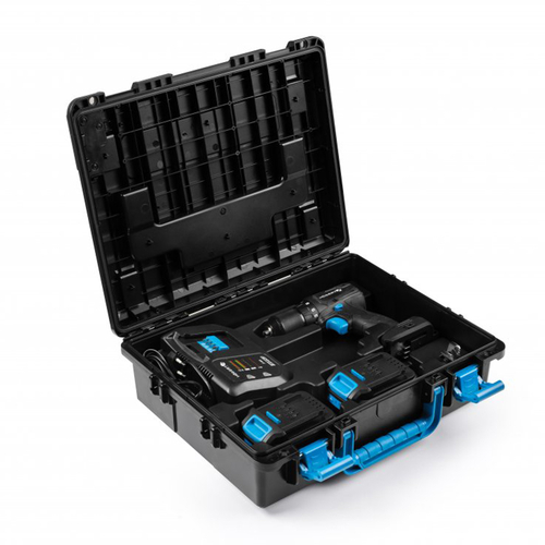 Набор Аккумуляторная бесщеточная ударная дрель-шуруповерт 40 Нм 18В + 2 аккумулятора 2Ач  + зарядна