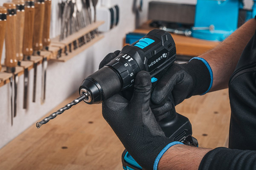 Набір Акумуляторний безщітковий ударний дриль-шурупокрут 40 Нм + 2 акумулятора 2Аг + зарядний пристрій 4А + кейс