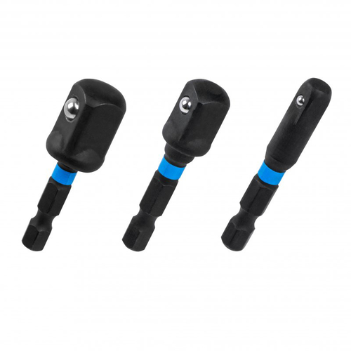 Набор ударных адаптеров для торцевых головок 1/4", 3 шт.