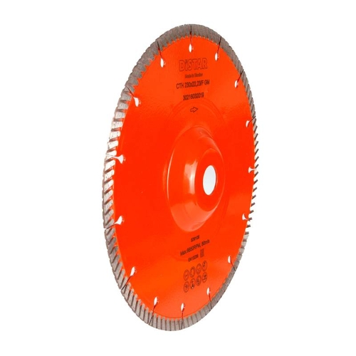 Круг алмазний вiдрiзний 1A1R Turbo 230x2,3x9x22,23/F Laser CTH 230x22,23F GM Distar 4820245283350 - фото 2 в каталозі Диски