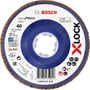 Лепестковые шлифовальные диски, прямые, пластик BOSCH 125 ((4059952652016))