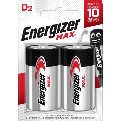 Батарейка ENERGIZER D MAX уп. 2шт.